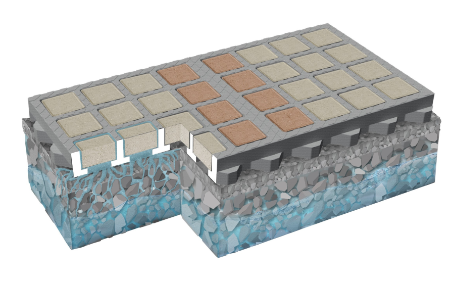 Image d'illustration de Système de sol perméable pavé O2D PAVE 3/5 - Ouvrir en plein écran
