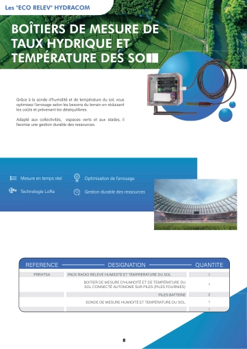 Image d'illustration de Boîtiers de mesure de taux hydrique et température des sols, Arrosage intelligent 1/2 - Ouvrir en plein écran