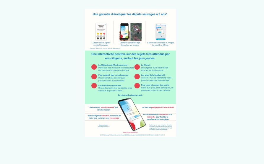 Image d'illustration de Earthency pour stopper les dépôts sauvages de déchets 2/2 - Ouvrir en plein écran