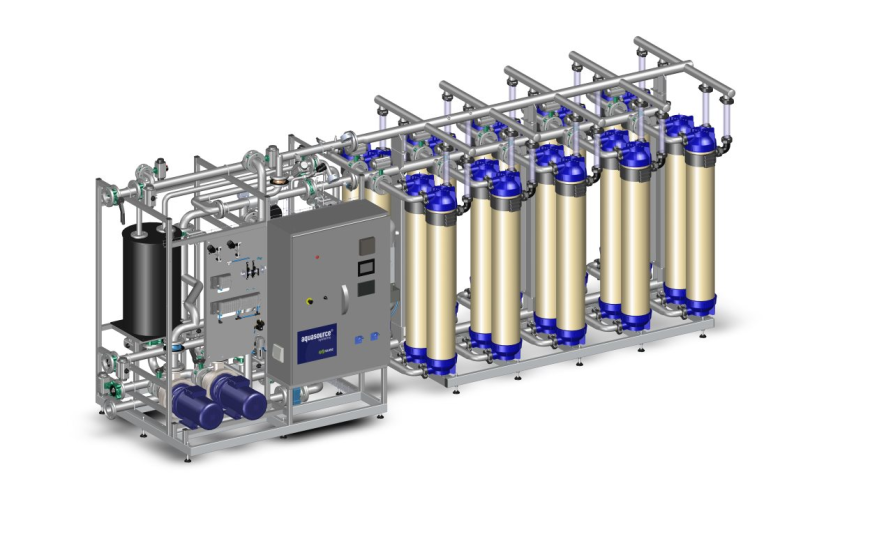 Image d'illustration de Supprimer la turbidité et désinfecter l'eau potable avec les skids Aquasource 1/1 - Ouvrir en plein écran