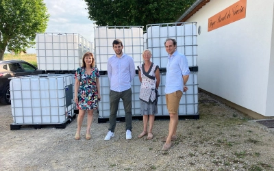 Distribution récupérateurs d'eau de pluie Val-Sonette