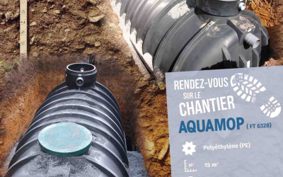 Cuve de récupération d'eau de pluie AQUAMOP de 15m3
