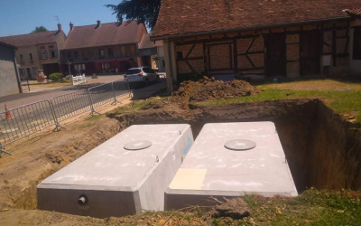 Récupération et réutilisation des eaux de pluie pour une commune de Saône et Loire
