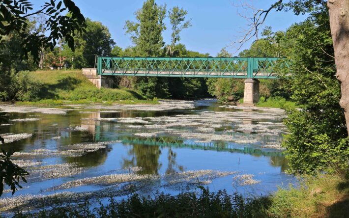 Pont sur la Creuse - Crédits photo : Syndicat des eaux de Ciron-Oulches