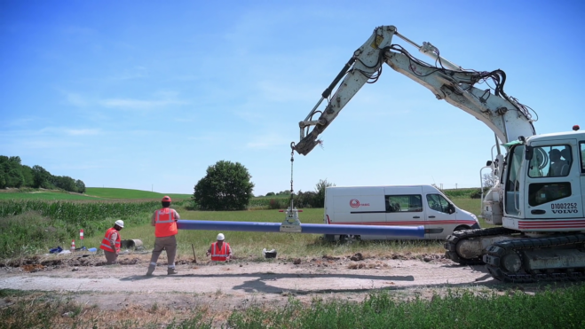 La pose des canalisations s’est effectuée de mai 2019 à janvier 2020 - Crédits photo : SPAC-SEBN