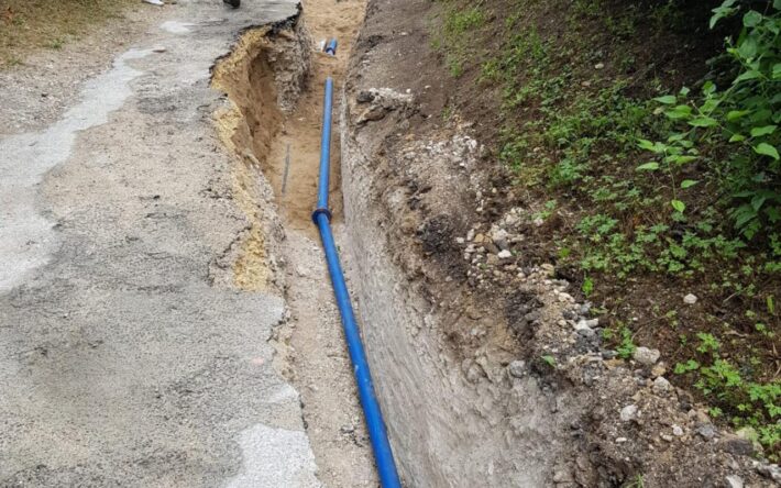 2,2 km de canalisations d’adduction d’eau ont été changées - Crédits photo : Commune de Veaugues