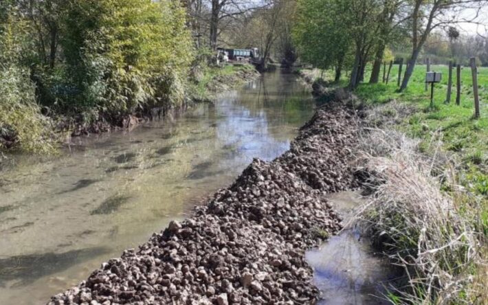 Travaux rivière Villemeux - Crédits photo : Syndicat du Bassin Versant des 4 Rivières