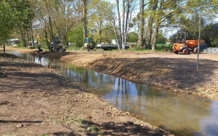 Travaux rivière Villemeux - Crédits photo : Syndicat du Bassin Versant des 4 Rivières