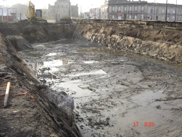 Excavation dans le Jardin botanique - Crédits photo : Jardin botanique Bordeaux