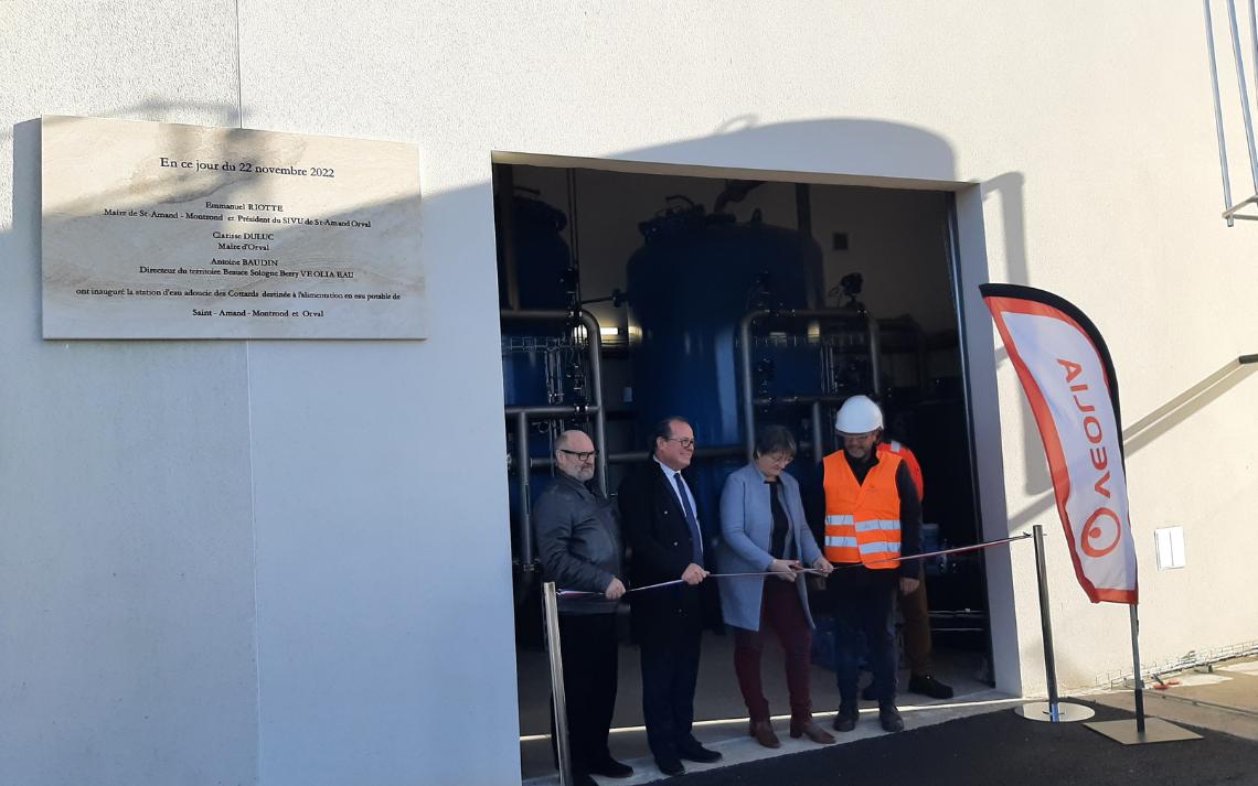 Inauguration usine d'adoucissement - Crédits photo : Mairie de Saint-Amand Montrond