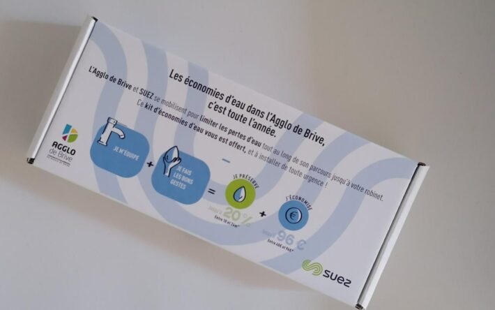 Kit hydro-économe proposé par l'agglomération de Brive - Crédits photo : Agglomération de Brive