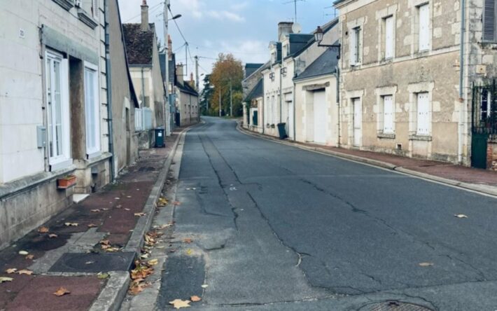 Rue P. Couton avant travaux - Crédits photo : Mairie de Meusnes
