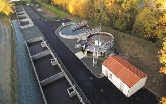 Les travaux de la nouvelle station d’épuration de Saint-André Goule d’Oie ont démarré en 2021  pour une mise en service en 2023 - Crédits photo : CC Saint-Fulgent-les-Essarts