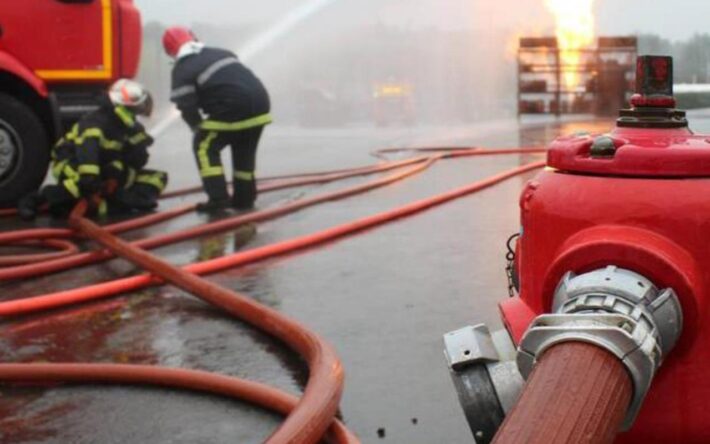 Pompiers déployés sur un incendie - Crédits photo : CAHM
