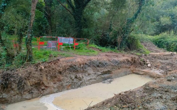 Remplacement d’un ouvrage néfaste à la continuité écologique sur le ruisseau de la Patouillère - Crédits photo : Banque des Territoires