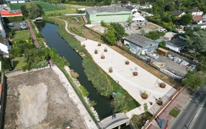 Vue aérienne du site des Cressonnières de Saint-Gratien réaménagé - Crédits photo : SIARE