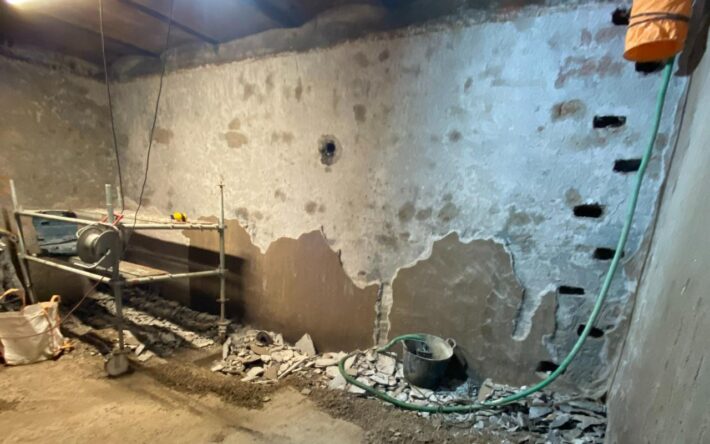 Le chantier a permis de créer 77 mètres cubes de réserve d’eau pour incendie - Crédits photo : Serge Janus