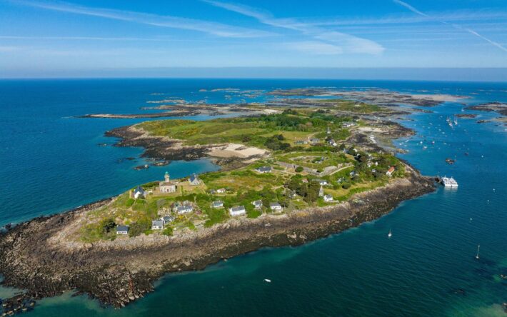 L’Archipel de Chausey et sa grande île - Crédits photo : Drone Utility’s