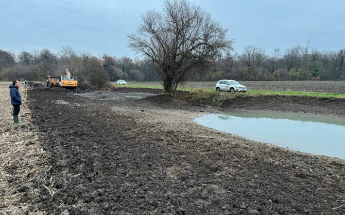 Les travaux ont duré un mois pendant l’hiver 2023 – Crédits  photo : Mairie de Muttersholtz