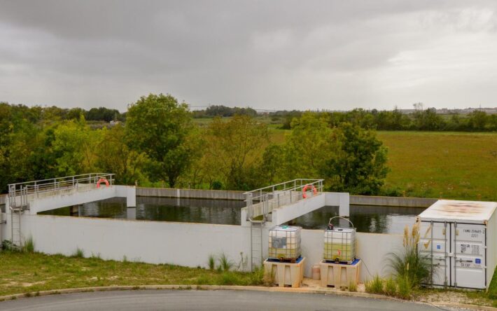 La station d’épuration de Tonnay-Charente expérimente le pilotage par intelligence artificielle – Crédits photo : Banque des Territoires