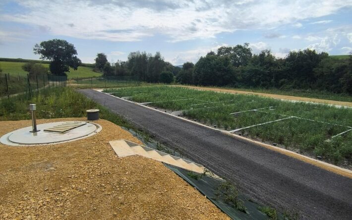 La station d'épuration qui occupe une surface de 1000 m2 est mise en activité en septembre 2024. -Crédits photo : Commune de Linay