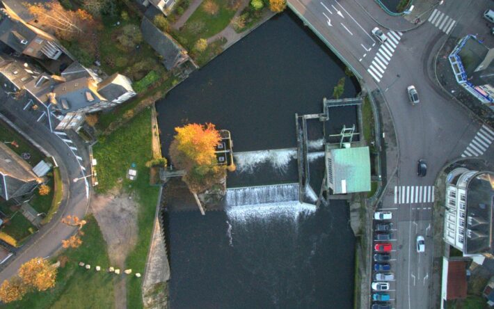Avant travaux, vue de la rampe par drone – Crédits photo : Fabrice PARAIS 2020-2021