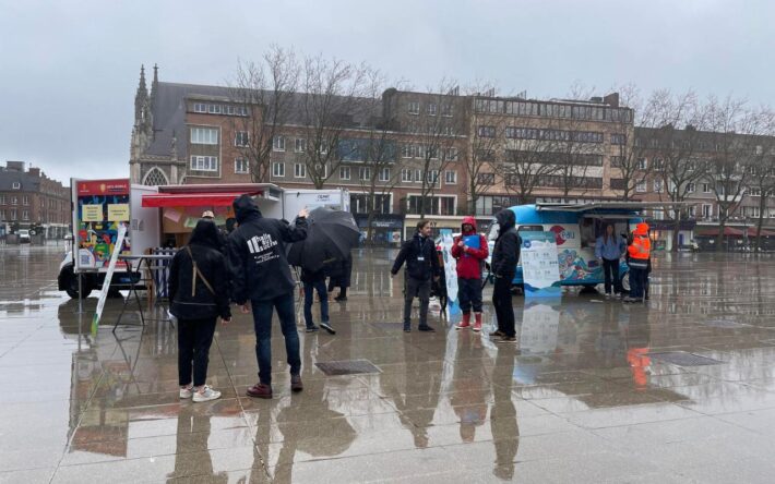 La démarche pédagogique se prolonge lors de différents événements comme la journée mondiale de l’eau - Crédits photo : Communauté Urbaine de  Dunkerque