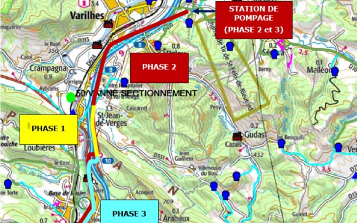 Phasage du projet d'interconnexion - Crédits photo : SMDEA 09