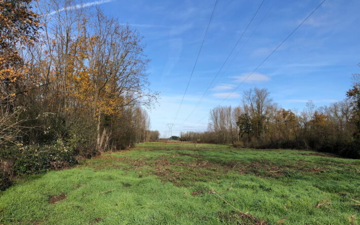 Au loin, entouré par le grillage, l’un des puits de captage - Crédit photo : Banque des Territoires
