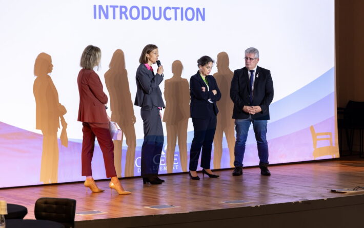 L'agence de l'eau Adour-Garonne, représentée par sa directrice générale Elodie Galko, mais aussi l'Etat via la prefecture de la Corrèze et le Département, ont pris part aux échanges et aux enjeux de la gestion de l'eau - Crédits photo : Département de la Corrèze