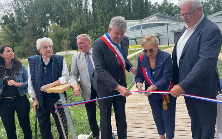 Les élus ont inauguré le projet le 1er juillet 2023 à Ezanville - Crédits photo : SIAH