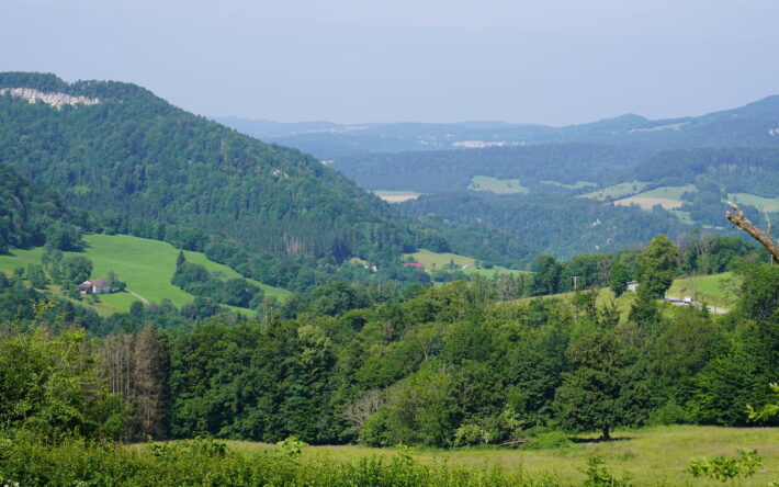 Le territoire de la CCPM est composé d’un plateau qui regroupe les ⅔ de la population et de 2 vallées, la vallée du Doubs et la vallée du Dessoubre. Il y a plus de 500 m de dénivelé entre le point le plus haut et le plus bas. Crédit photo : Banque des Territoires