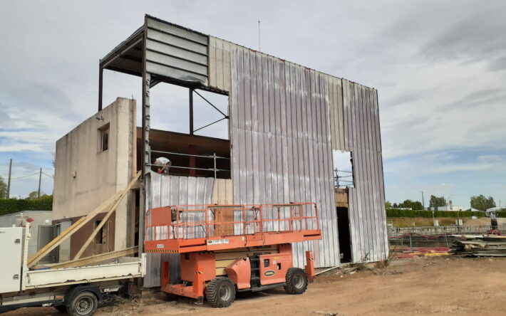 Réhabilitation du bâtiment des boues - Crédit photo : SOURCES