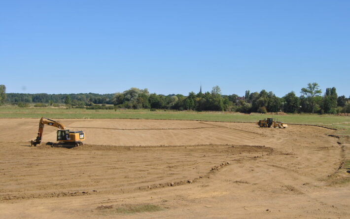 Les travaux de restauration des prairies humides de Davrey - Crédits photo : Banque des Territoires