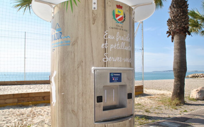 Le choix de l’emplacement de chaque fontaine a été murement réfléchi afin de toucher à la fois la population locale, sportive et touristique sur le territoire de la métropole de Nice - Crédits photo : Banque des Territoires