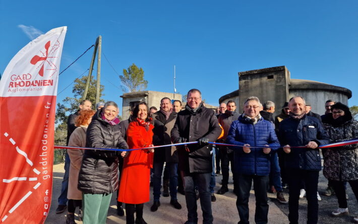 L'inauguration du nouveau réservoir - Crédit photo : Agglomération du Gard Rhodanien