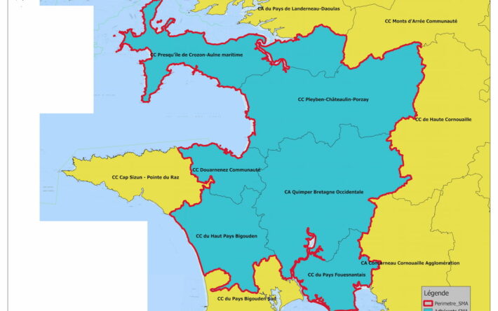 Le territoire du Syndicat Mixte de l’Aulne - Crédits photo : Banque des Territoires
