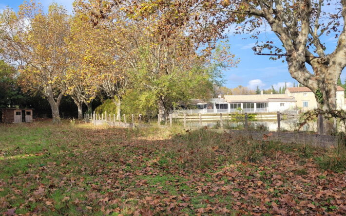 Depuis le terrain communal, la vue s’ouvre sur le plan d’eau et les bâtiments à restaurer, illustrant la volonté municipale de concilier valorisation du patrimoine et respect de la nature. - Crédit photo : Mairie de Valréas