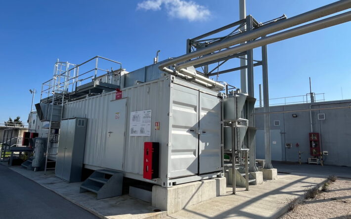 25 % du gaz produit sont utilisés pour le fonctionnement des installations et 75 % son épurés pour être transformés en biométhane. - Crédit photo : Claire Pourprix