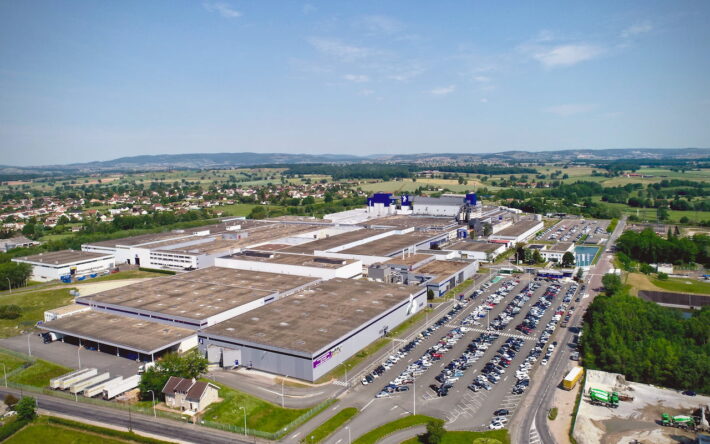 Vue aérienne du site Michelin de Blanzy. - Crédit photo : Michelin