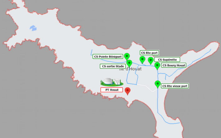 Six compteurs de sectorisation ont été installés sur l’île d’Houat - Crédit photo : AQTA