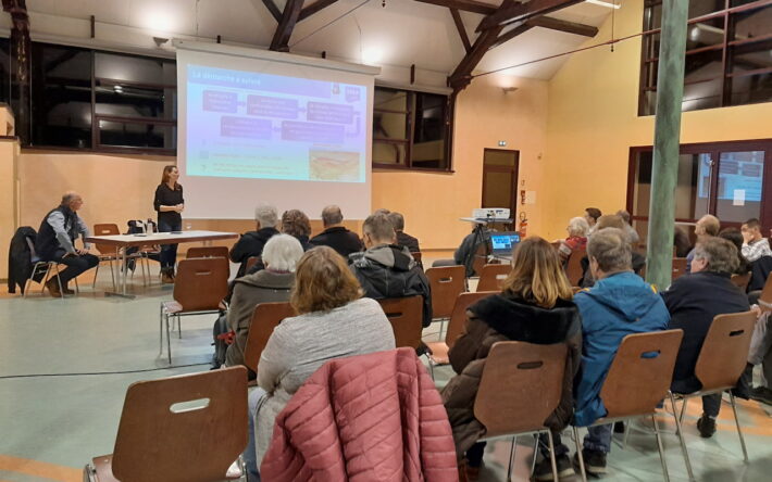 Une des réunions publiques organisées pour présenter le dispositif - Crédit photos : Communauté de Communes des Portes de Rosheim