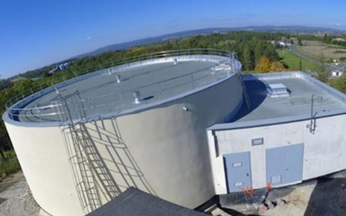 Construction du réservoir de Castelnau-de-Montmirail – Crédits photos : SAEPG