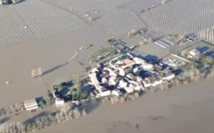 La Garonne déborde régulièrement à Monheurt lors des épisodes de crue majeure - Crédits photo :Mairie de Monheurt