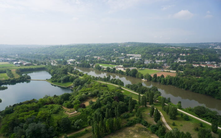 Le site de Croissy-sur Seine vue depuis le ciel - Crédits photo : Aquavesc