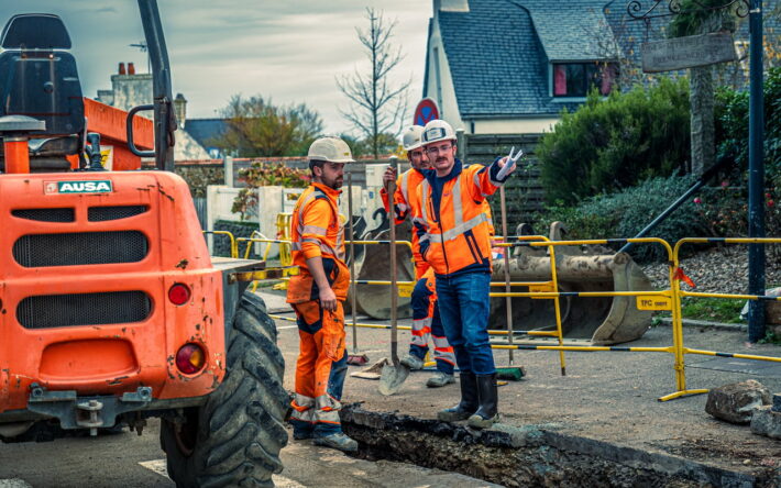 Renouvellement de réseaux à Plouézoc'h (29) - Crédit photo : Morlaix Communauté