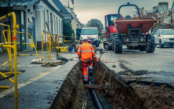 Renouvellement de réseaux à Plouézoc'h (29) - Crédit photo : Morlaix Communauté