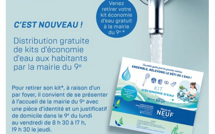 Exemple de communication lancé par la mairie du 9e arrondissement de Paris pour faire la promotion des kits auprès des habitants - Crédits photo : Mairie du 9e arrondissement de Paris