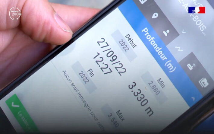 L’interface de consultation s’adapte aux usages : ici, une application sur mobile. - Crédits photo : Banque des Territoires