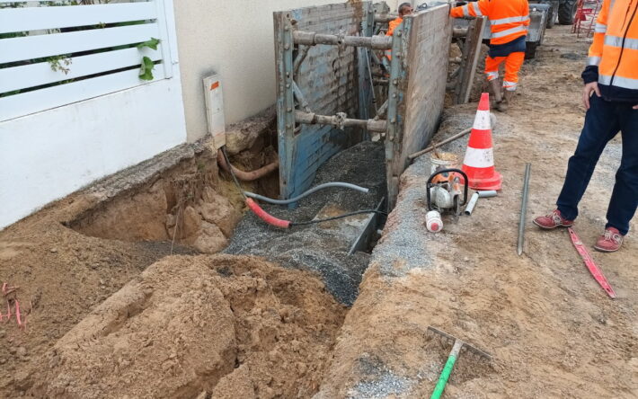Quartier des Charmettes pendant les travaux - Crédits photo : CU Caen la mer